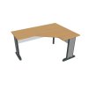Stůl ergo lomený levý 160×120/60 cm - Hobis Cross CEV 60 L