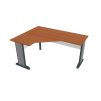 Stůl ergo lomený pravý 160×120/60 cm - Hobis Cross CEV 60 P