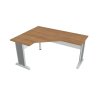 Stůl ergo lomený pravý 160×120/60 cm - Hobis Cross CEV 60 P