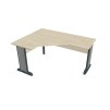 Stůl ergo lomený pravý 160×120/60 cm - Hobis Cross CEV 60 P