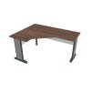 Stůl ergo lomený pravý 160×120/60 cm - Hobis Cross CEV 60 P