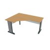 Stůl ergo lomený pravý 160×120/60 cm - Hobis Cross CEV 60 P