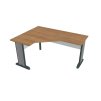Stůl ergo lomený pravý 160×120/60 cm - Hobis Cross CEV 60 P