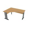 Stůl ergo lomený pravý 160×120/60 cm - Hobis Cross CEV 60 P