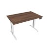 Elektr. nastavitelný stůl 120x80 s pamětí - HOBIS MOTION MS 3M 1200 (Barva kovové podnože stříbrná, Dekor stolové desky višeň)