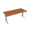 Elektr. nastavitelný stůl 180x80 s pamětí - HOBIS MOTION MS 3M 1800 (Barva kovové podnože stříbrná, Dekor stolové desky višeň)