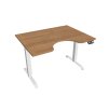Elektr. nastavitelný stůl 120x90 s pamětí - HOBIS ERGO MOTION MSE 2M 1200 (Barva kovové podnože stříbrná, Dekor stolové desky višeň)