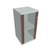 Skříň policová se skleněnými dveřmi levá 76,8 cm - Hobis Strong S 2 40 02 L