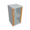 Skříň policová se skleněnými dveřmi pravá 76,8 cm - Hobis Strong S 2 40 02 P