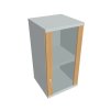 Skříň policová se skleněnými dveřmi pravá 76,8 cm - Hobis Strong S 2 40 02 P H