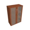 Skříň policová se skleněnými dveřmi 115,2 cm - Hobis Strong S 3 80 04