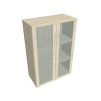 Skříň policová se skleněnými dveřmi 115,2 cm - Hobis Strong S 3 80 04