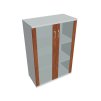 Skříň policová se skleněnými dveřmi 115,2 cm - Hobis Strong S 3 80 04