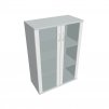 Skříň policová se skleněnými dveřmi 115,2 cm - Hobis Strong S 3 80 04