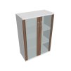 Skříň policová se skleněnými dveřmi 115,2 cm - Hobis Strong S 3 80 04
