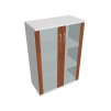 Skříň policová se skleněnými dveřmi 115,2 cm - Hobis Strong S 3 80 04
