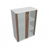 Skříň policová se skleněnými dveřmi 115,2 cm - Hobis Strong S 3 80 04