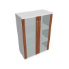 Skříň policová se skleněnými dveřmi 115,2 cm - Hobis Strong S 3 80 04