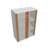 Skříň policová se skleněnými dveřmi 115,2 cm - Hobis Strong S 3 80 04