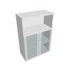 Skříň policová se skleněnými dveřmi 115,2 cm - Hobis Strong S 3 80 05