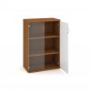 Skříň policová se skleněnými dveřmi 115,2 cm - Hobis Strong S 3 80 08