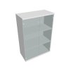 Skříň policová se skleněnými dveřmi 115,2 cm - Hobis Strong S 3 80 08