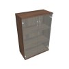 Skříň policová se skleněnými dveřmi 115,2 cm - Hobis Strong S 3 80 08