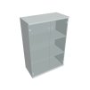 Skříň policová se skleněnými dveřmi 115,2 cm - Hobis Strong S 3 80 08