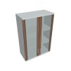 Skříň policová se skleněnými dveřmi 115,2 cm - Hobis Strong SZ 3 80 04 H