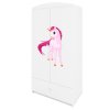Šatní skříň BABYDREEMS jednorožec bílá