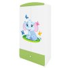 Šatní skříň BABYDREEMS sloník zelená