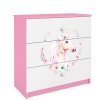 Komoda BABYDREEMS kůň růžová