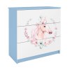 Komoda BABYDREEMS kůň modrá