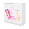 Komoda BABYDREEMS víla bílá
