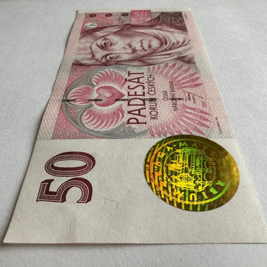 Výroční bankovky České národní banky s přítiskem