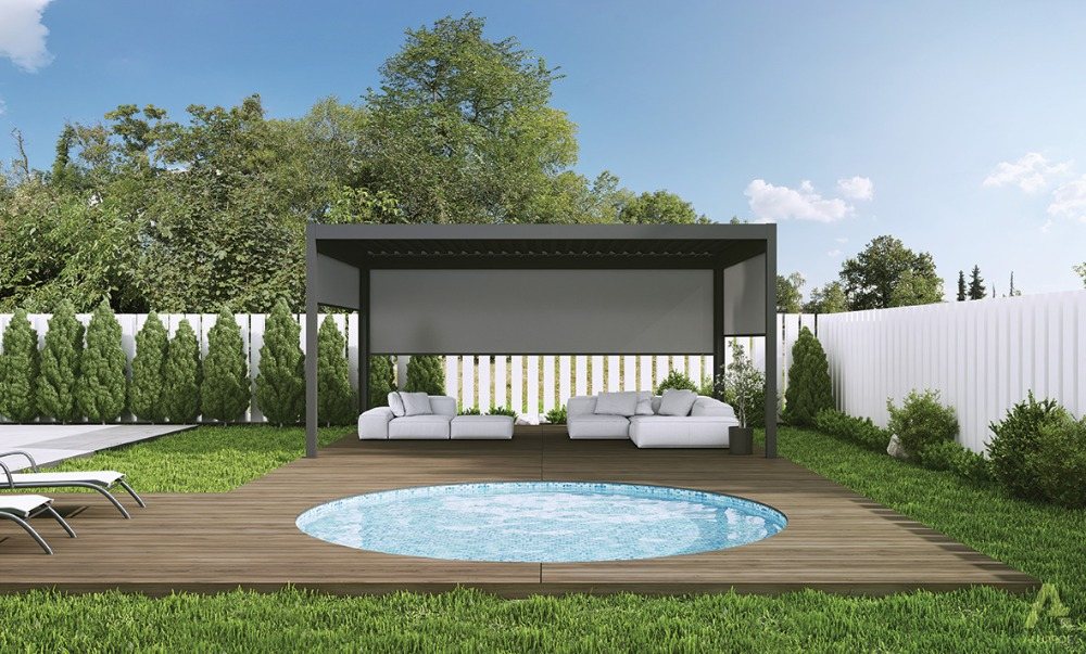 Bioklimatická pergola Milano – realizace NOKOV