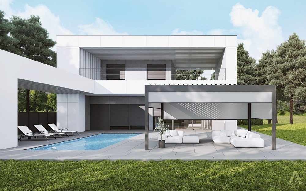 Bioklimatická pergola Milano – realizace NOKOV