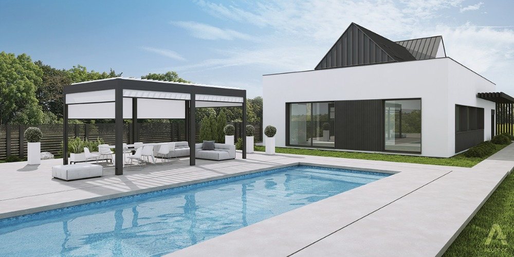 Bioklimatická pergola Milano – realizace NOKOV