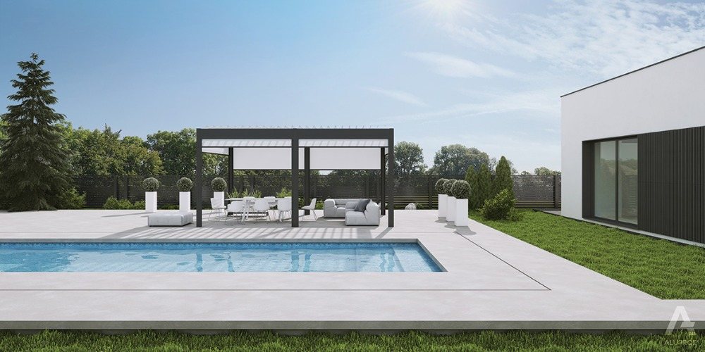Bioklimatická pergola Milano – realizace NOKOV
