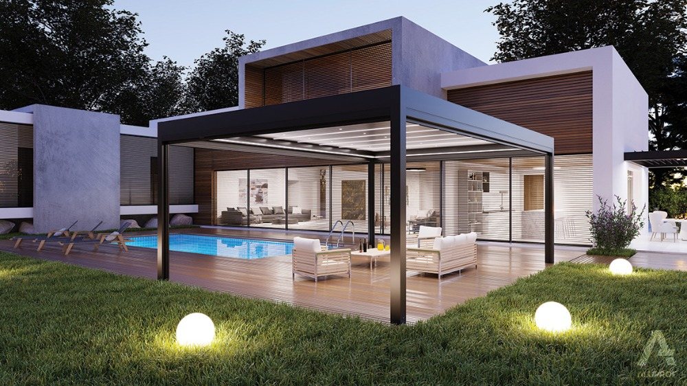 Bioklimatická pergola Milano – realizace NOKOV