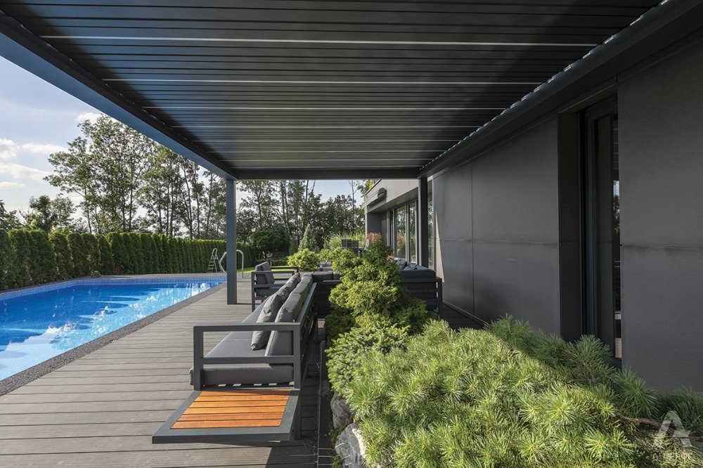 Bioklimatická pergola Milano – realizace NOKOV