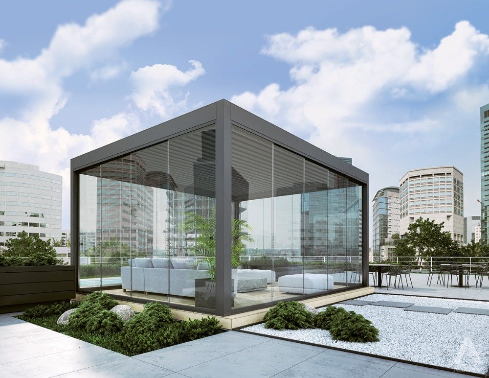 Bioklimatická pergola Milano – realizace NOKOV