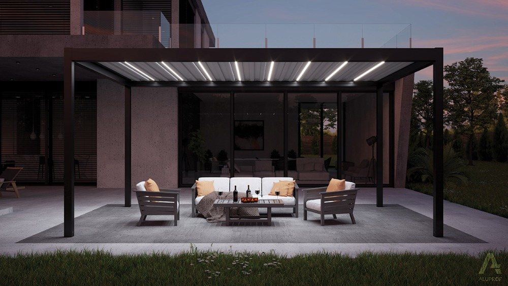 Bioklimatická pergola Milano – realizace NOKOV