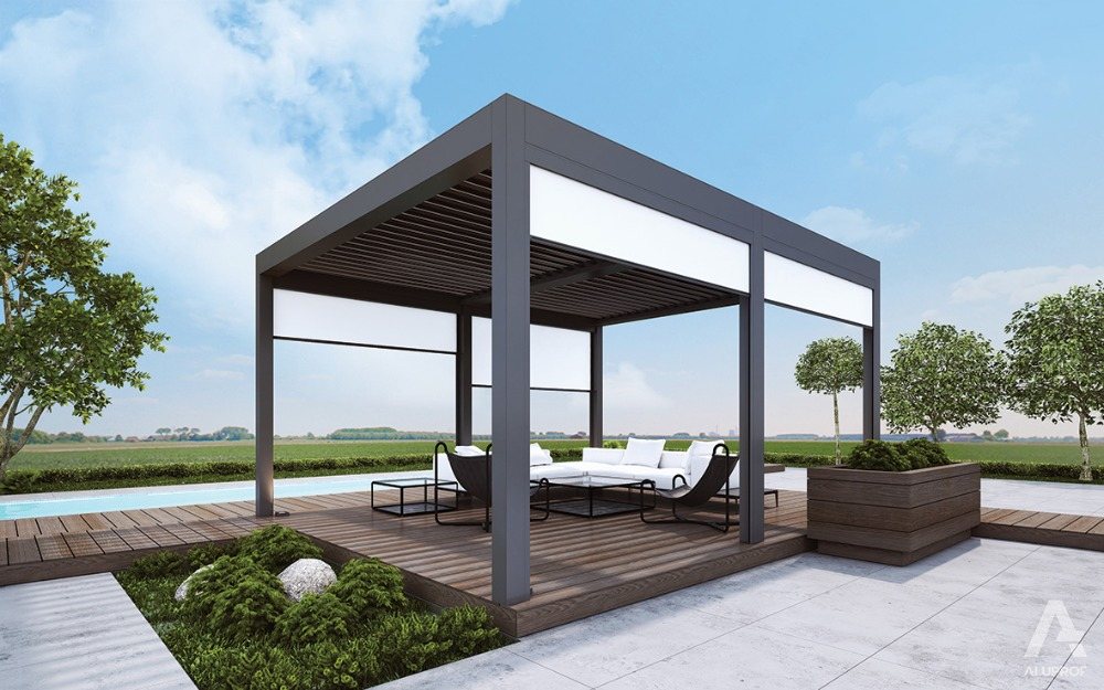 Bioklimatická pergola Milano – realizace NOKOV