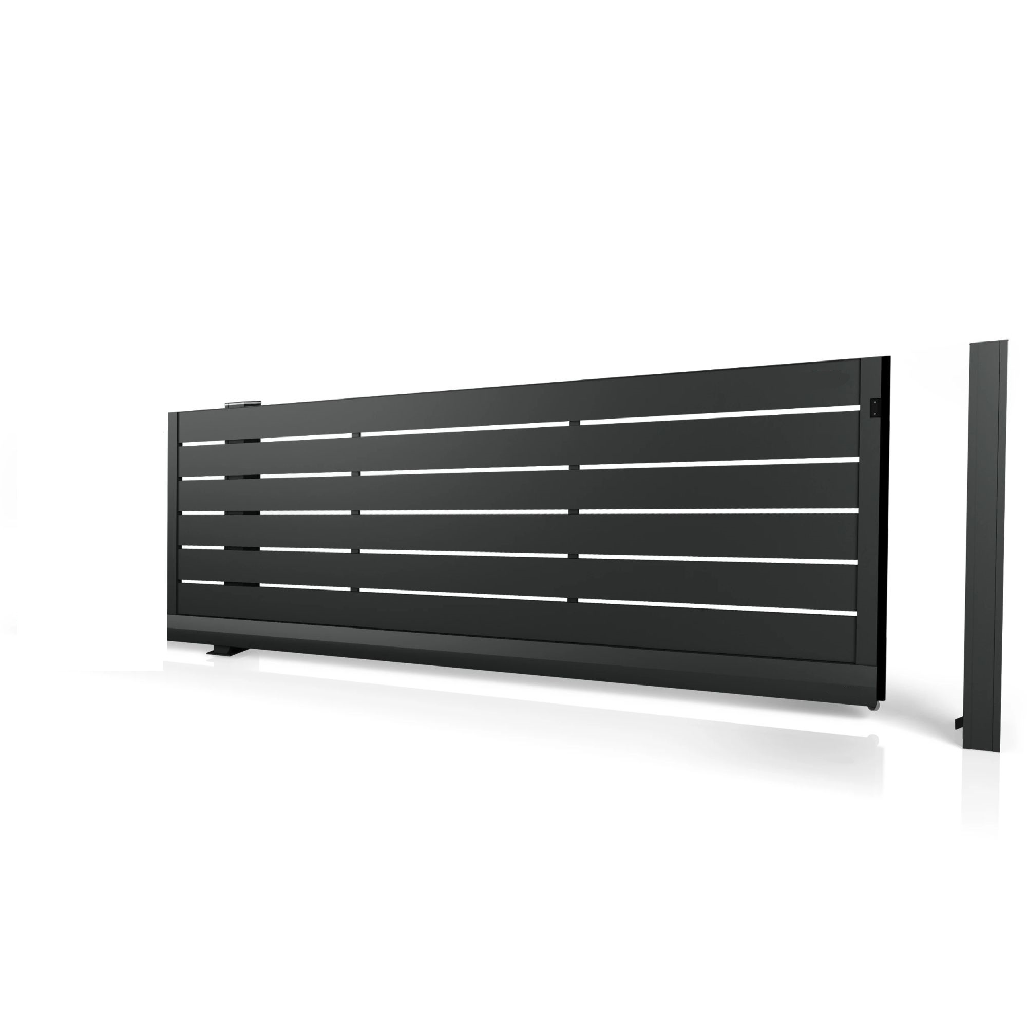 Posouvací brána po kolejnici