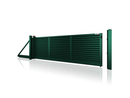 posuvna brana samonosna 10 229 RAL 6005 zelena
