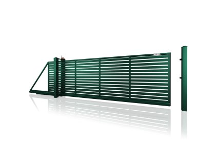 posuvna brana samonosna 10 104 RAL 6005 zelena