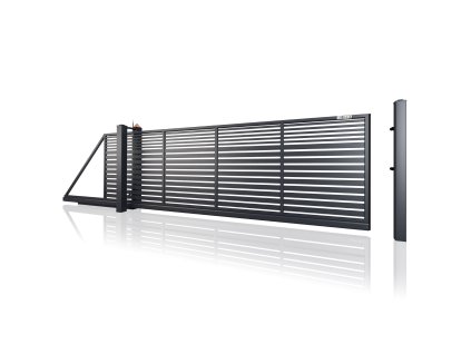 posuvna brana samonosna 10 106 RAL 9005str cerna