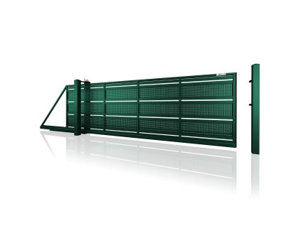 posuvna brana samonosna 10 109 RAL 6005 zelena