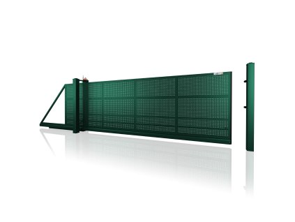 posuvna brana samonosna 10 111 RAL 6005 zelena